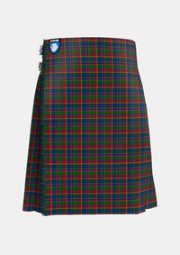 Traditional_Land_s_End_Maroon_Tartan_kilt_2578_front_image_with_pleated_design_and_adjustable_buckles_for_men