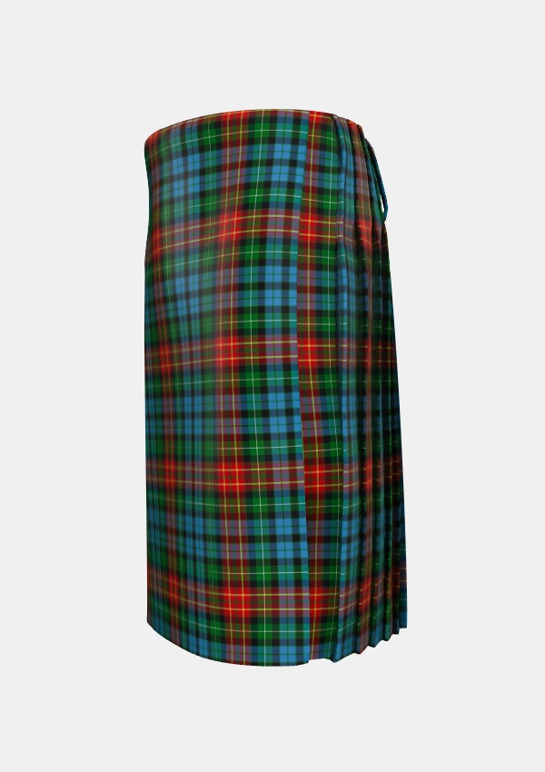 Traditional_Langston_Personal_Tartan_4214_kilt_left_image_with_pleated_design_and_adjustable_buckles_for_men