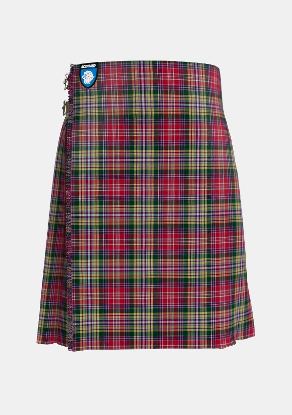 Traditional_Lasting_Tartan_1789_kilt_front_image_with_pleated_design_and_adjustable_buckles_for_men
