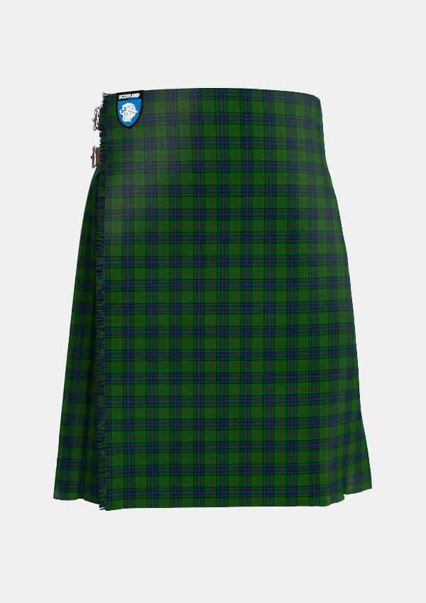 Traditional_Lauder_Family_Tartan_709_kilt_front_image_with_pleated_design_and_adjustable_buckles_for_men