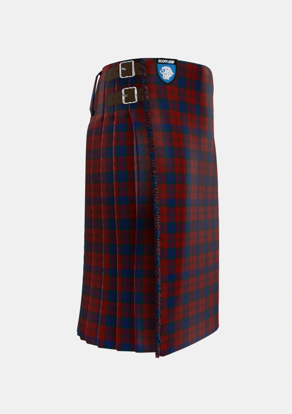 Traditional_Lawlis_Lawless_Tartan_5399_kilt_right_image_with_pleated_design_and_adjustable_buckles_for_men
