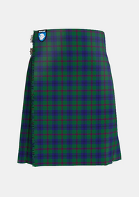 Traditional_Lawrie_Tartan_kilt_4219_front_image_with_pleated_design_and_adjustable_buckles_for_men