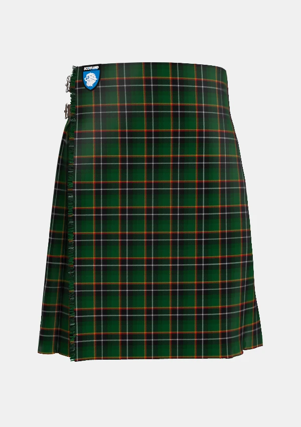 Traditional_Lawson__William_Tartan_kilt_3285_front_image_with_pleated_design_and_adjustable_buckles_for_men