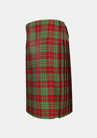 Traditional_Leask_Tartan_kilt_905_left_image_with_pleated_design_and_adjustable_buckles_for_men