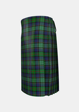 Traditional_Leinster_Tartan_kilt_left_image_with_pleated_design_and_adjustable_buckles_for_men