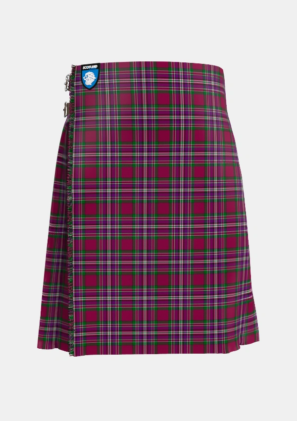 Traditional_Lendrum_Lyon_version_Tartan_3366_kilt_front_image_with_pleated_design_and_adjustable_buckles_for_men