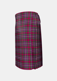 Traditional_Lendrum_Lyon_version_Tartan_3366_kilt_left_image_with_pleated_design_and_adjustable_buckles_for_men