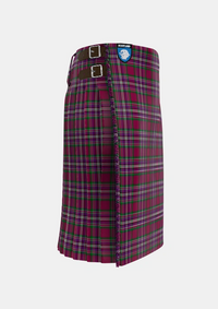 Traditional_Lendrum_Lyon_version_Tartan_3366_kilt_right_image_with_pleated_design_and_adjustable_buckles_for_men