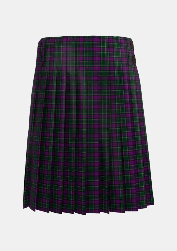 Traditional_Lennie_Tartan_725_kilt_back_image_with_pleated_design_and_adjustable_buckles_for_men
