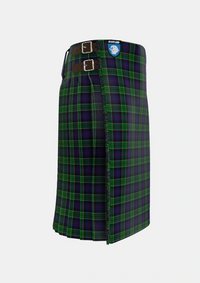 Traditional_Leslie_Hunting_Tartan_1113_kilt_right_image_with_pleated_design_and_adjustable_buckles_for_men