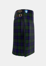 Traditional_Leung_Personal_Tartan_2984_kilt_right_image_with_pleated_design_and_adjustable_buckles_for_men