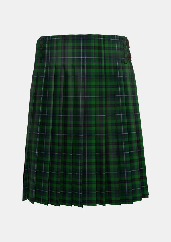 Traditional_Linden_Tartan_5772_kilt_back_image_with_pleated_design_and_adjustable_buckles_for_men