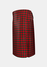 Traditional_Lindsay_3_Tartan_801_kilt_left_image_with_pleated_design_and_adjustable_buckles_for_men
