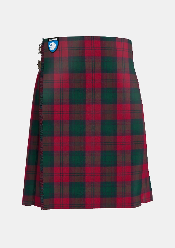 Traditional_Lindsay_tartan_front_image_with_pleated_design_and_adjustable_buckles_for_men