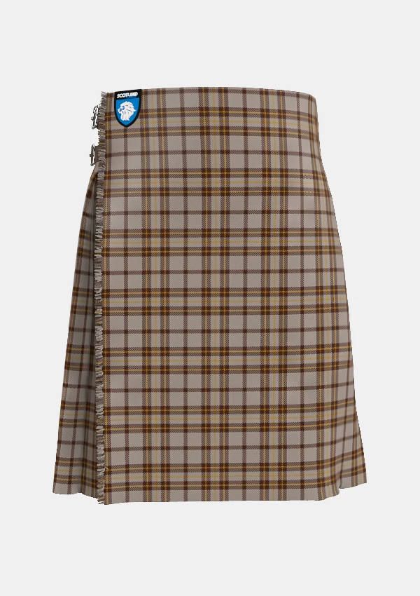 Traditional_Lister_Tartan_kilt_front_image_with_pleated_design_and_adjustable_buckles_for_men