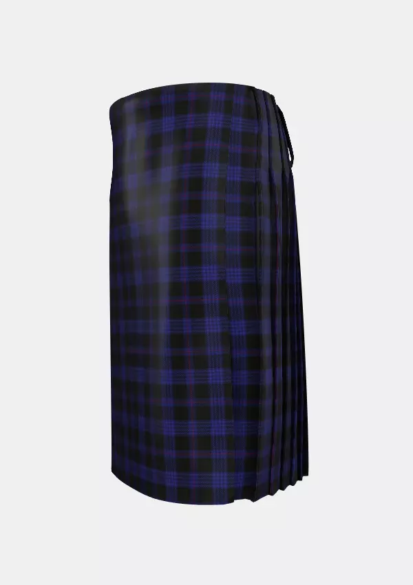 Traditional_Little_Hunting_Tartan_7229_kilt_left_image_with_pleated_design_and_adjustable_buckles_for_men