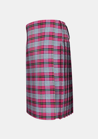 Traditional_Little_of_Morton_Rigg_tartan_kilt_left_image_with_pleated_design_and_adjustable_buckles_for_men