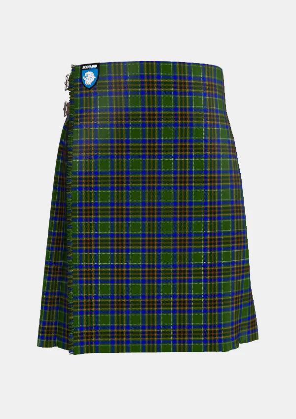Traditional_Liverpool_Plains_Tartan_kilt_front_image_with_pleated_design_and_adjustable_buckles_for_men