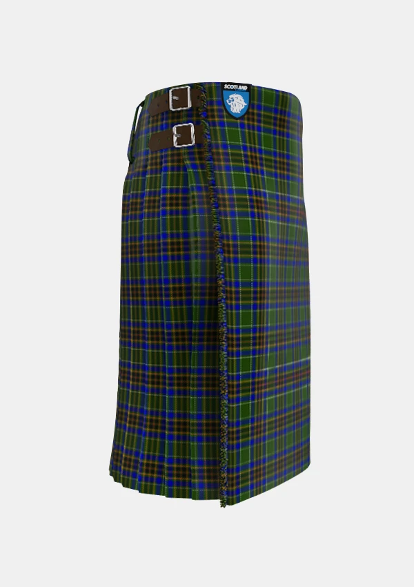 Traditional_Liverpool_Plains_Tartan_kilt_right_image_with_pleated_design_and_adjustable_buckles_for_men