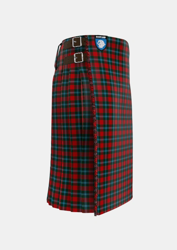 Traditional_Livingstone_MacLay_MacLeay_Tartan_1488_kilt_right_image_with_pleated_design_and_adjustable_buckles_for_men