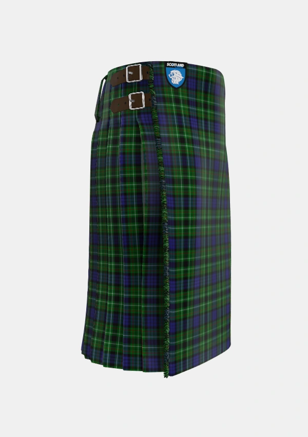 Traditional_Lloyd_of_Dolobran_Personal_Tartan_1970_kilt_right_image_with_pleated_design_and_adjustable_buckles_for_men