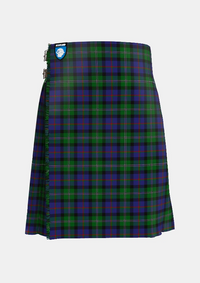 Traditional_Loch_Carron_tartan_front_image_with_pleated_design_and_adjustable_buckles_for_men