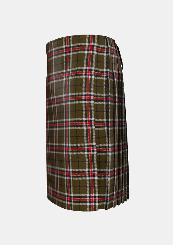 Traditional_Loch_Ness_tartan_left_image_with_pleated_design_and_adjustable_buckles_for_men