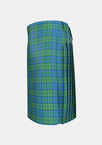Traditional_Lockhart_Ancient_Tartan_kilt_left_image_with_pleated_design_and_adjustable_buckles_for_men