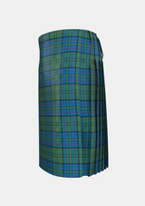 Traditional_Lockhart_Tartan_kilt_2258_left_image_with_pleated_design_and_adjustable_buckles_for_men