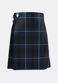 Traditional_Longmuir_Tartan_kilt_front_image_with_pleated_design_and_adjustable_buckles_for_men