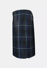 Traditional_Longmuir_Tartan_kilt_left_image_with_pleated_design_and_adjustable_buckles_for_men