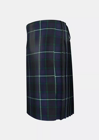 Traditional_Longmuir_Tartan_kilt_left_image_with_pleated_design_and_adjustable_buckles_for_men