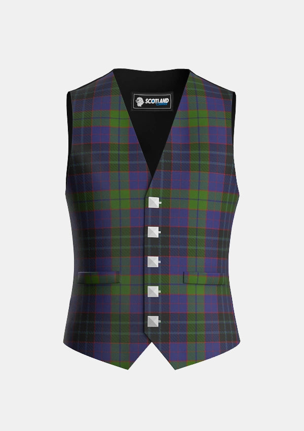 Traditional_Lumsden_Hunting_tartan_2366_Waistcoat_front_image