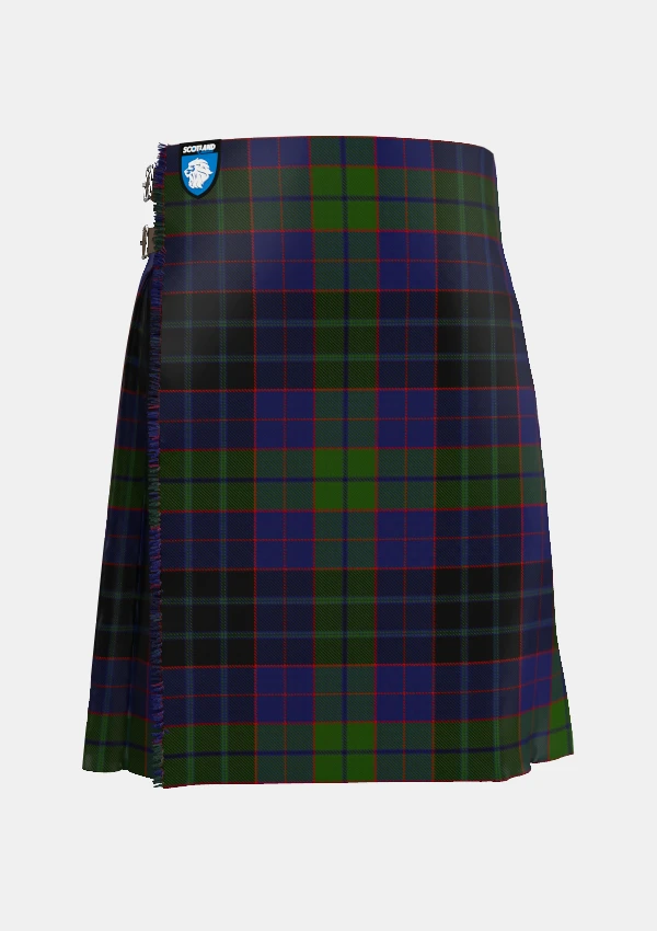 Traditional_Lumsden_Hunting_tartan_front_image_with_pleated_design_and_adjustable_buckles_for_men