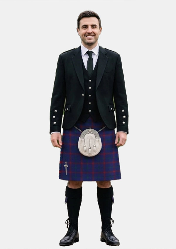 Traditional_Lynch_tartan_2163_Kilt_and_Argyle_Jacket_Kilt_Outfits_front_image