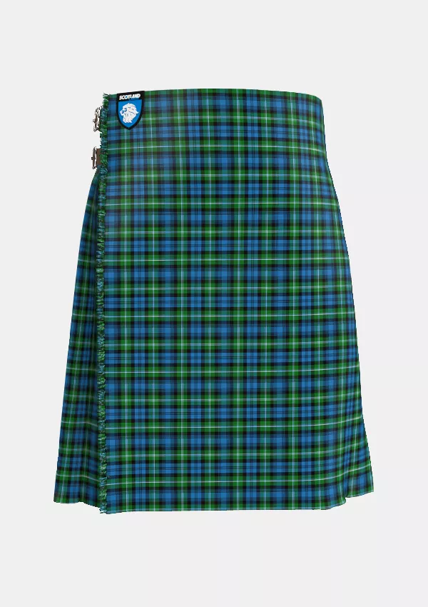 Traditional_Lyon_Ancient_Tartan_kilt_front_image_with_pleated_design_and_adjustable_buckles_for_men