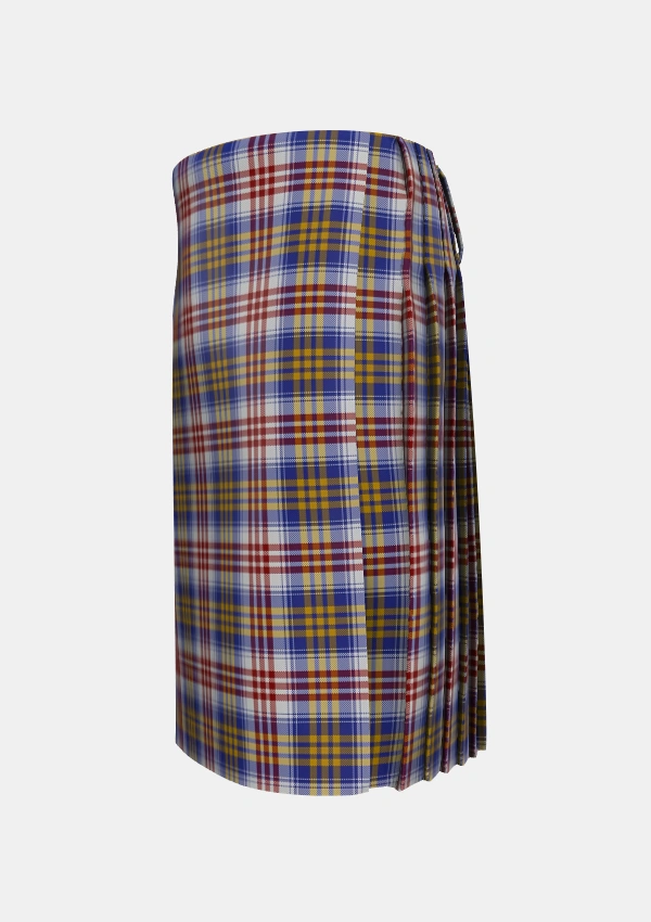 Traditional_Lysaght_Dress_Tartan_6593_kilt_left_image_with_pleated_design_and_adjustable_buckles_for_men