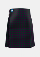 Traditional_MacArthur_of_Milton_Hunting_Tartan_700_kilt_front_image_with_pleated_design_and_adjustable_buckles_for_men