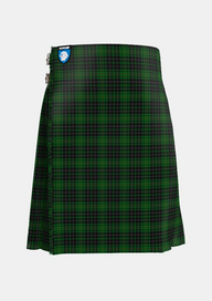 Traditional_MacAulay_Hunting_2_Tartan_827_kilt_front_image_with_pleated_design_and_adjustable_buckles_for_men
