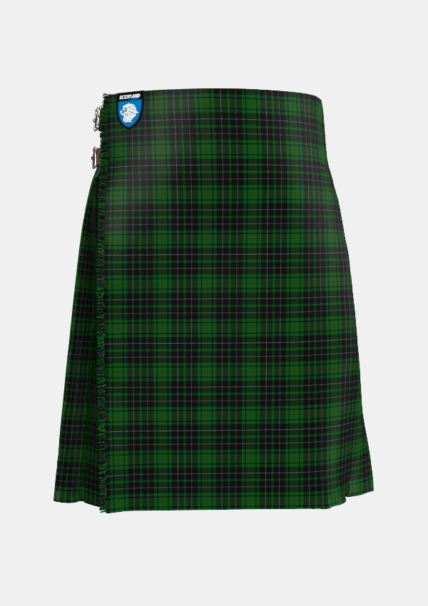 Traditional_MacAulay_Hunting_2_Tartan_827_kilt_front_image_with_pleated_design_and_adjustable_buckles_for_men