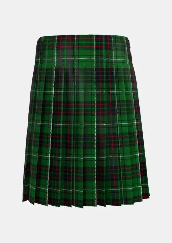 Traditional_MacAulay_of_Lewis_Tartan_6286_kilt_back_image_with_pleated_design_and_adjustable_buckles_for_men