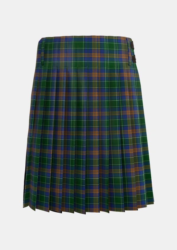 Traditional_MacAuliffe_McAucliffe_Tartan_2839_kilt_back_image_with_pleated_design_and_adjustable_buckles_for_men