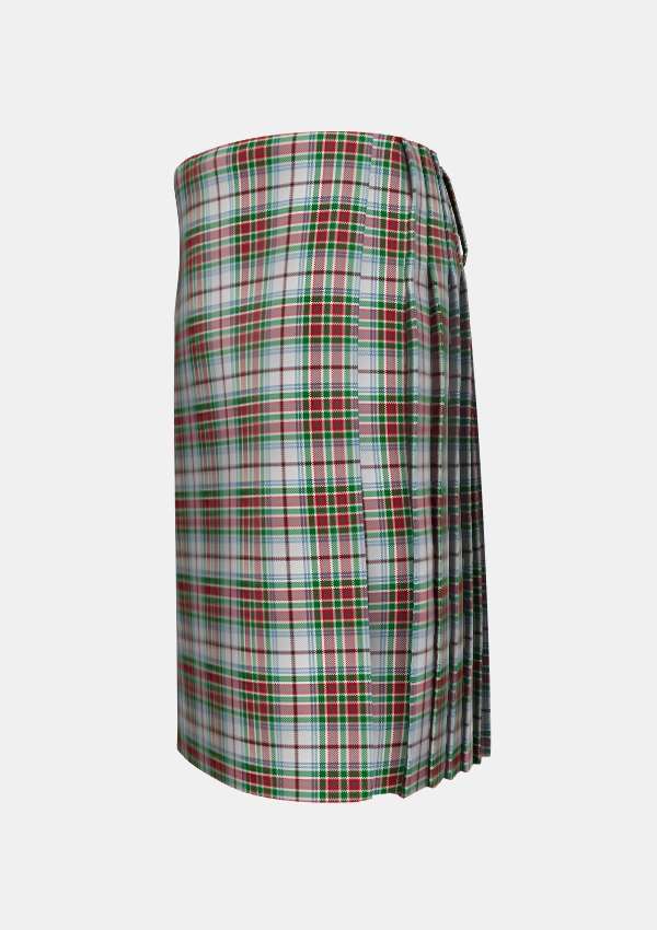 Traditional_MacBean_Dress_Tartan_2415_kilt_left_image_with_pleated_design_and_adjustable_buckles_for_men