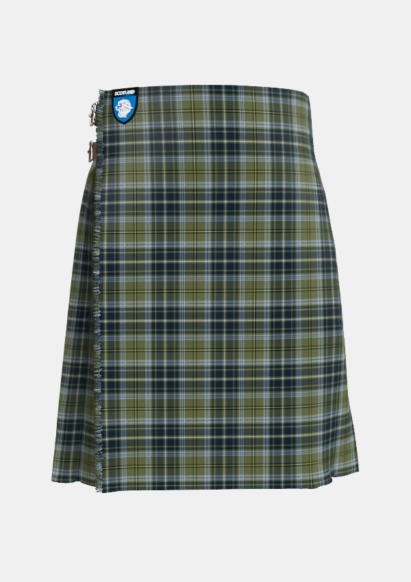 Traditional_MacBean_Hunting_Tartan_13595_kilt_front_image_with_pleated_design_and_adjustable_buckles_for_men