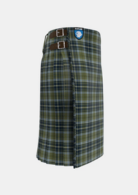 Traditional_MacBean_Hunting_Tartan_13595_kilt_right_image_with_pleated_design_and_adjustable_buckles_for_men