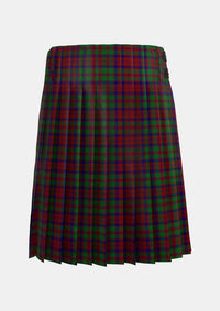 Traditional_MacBean_of_Tomatin_Tartan_3342_kilt_back_image_with_pleated_design_and_adjustable_buckles_for_men