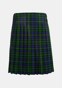 Traditional_MacBride_Tartan_kilt_2144_back_image_with_pleated_design_and_adjustable_buckles_for_men