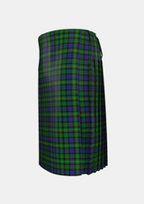 Traditional_MacBride_Tartan_kilt_2144_left_image_with_pleated_design_and_adjustable_buckles_for_men