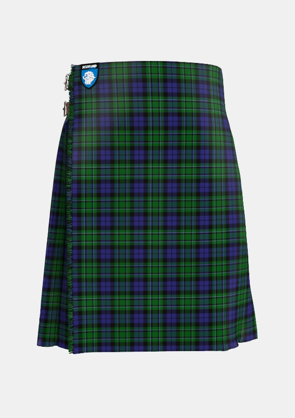Traditional_MacCallum_2_Tartan_767_kilt_front_image_with_pleated_design_and_adjustable_buckles_for_men