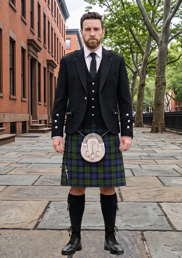 Traditional_MacCaskill_Tartan_1152_Kilt_and_Argyle_Jacket_Kilt_Outfit_front_image